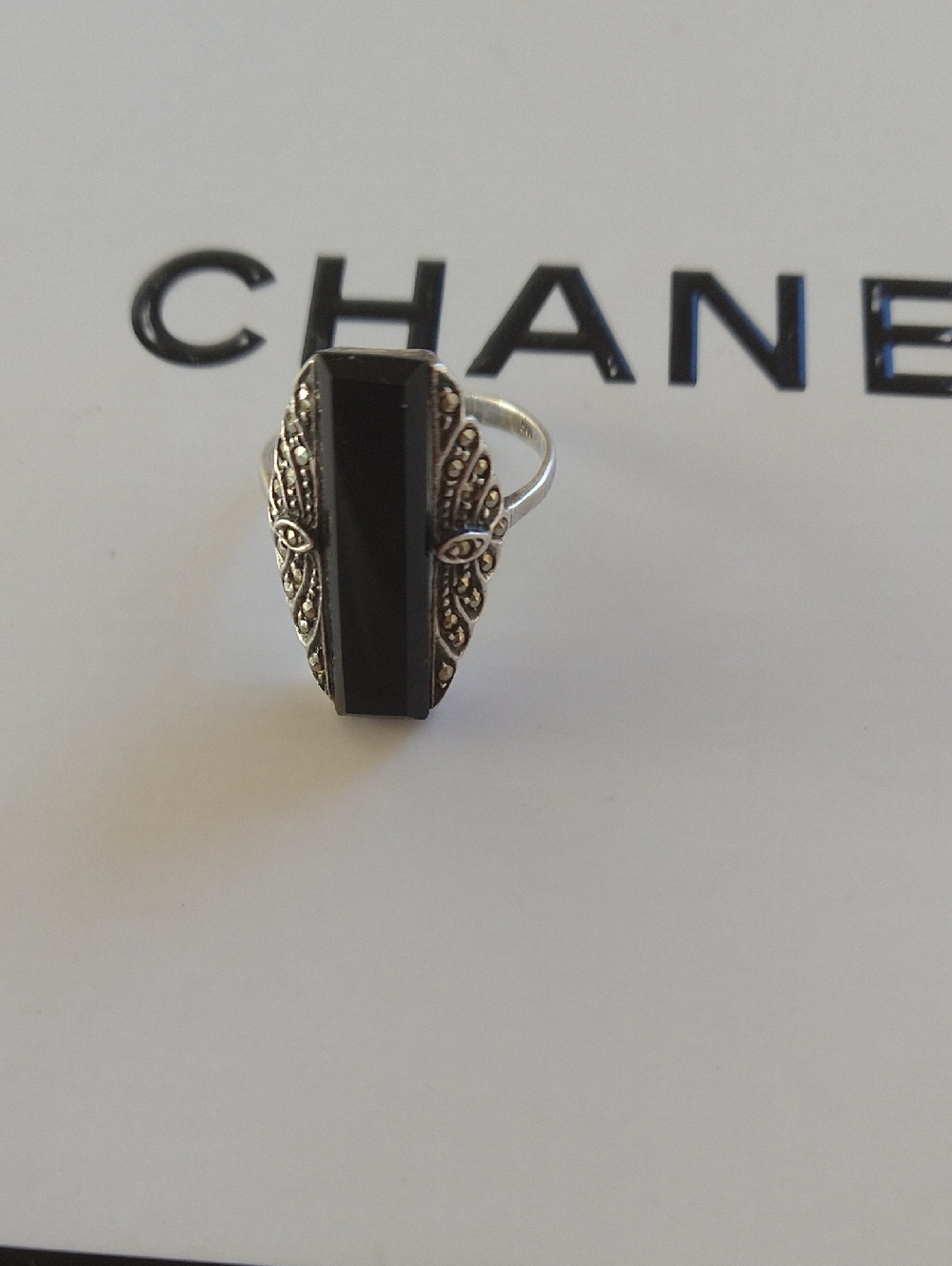 925 Sterling Silver Black Onyx Ring